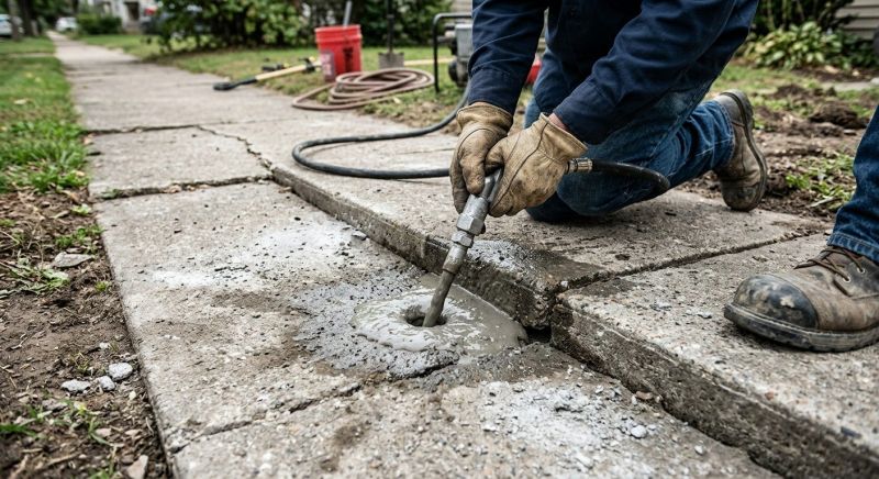 Concrete Settlement Repair in Des Moines, IA