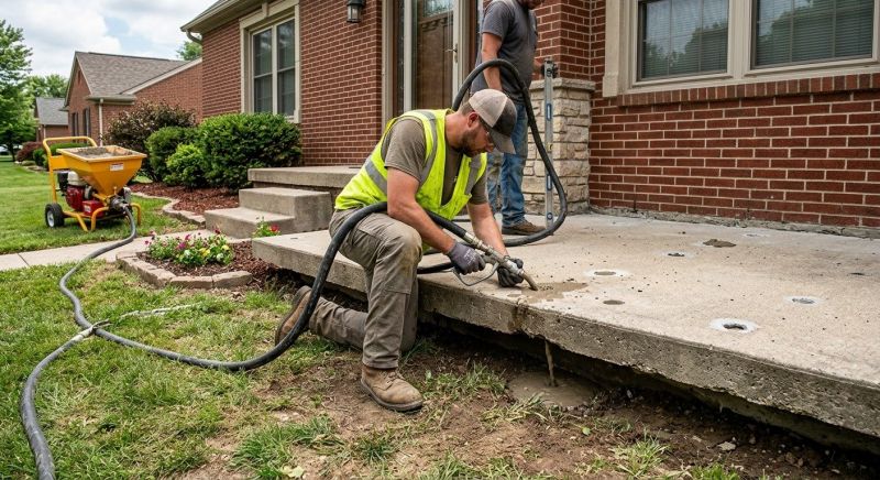Sunken Slab Repair in West Des Moines, IA